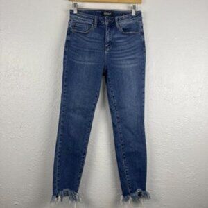 Judy Blue High Rise Shark Bite Skinny Jeans -